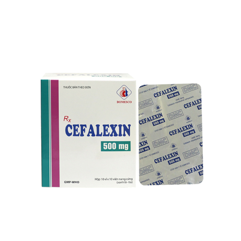 CEFALEXIN 500MG (XANH - TÍA)