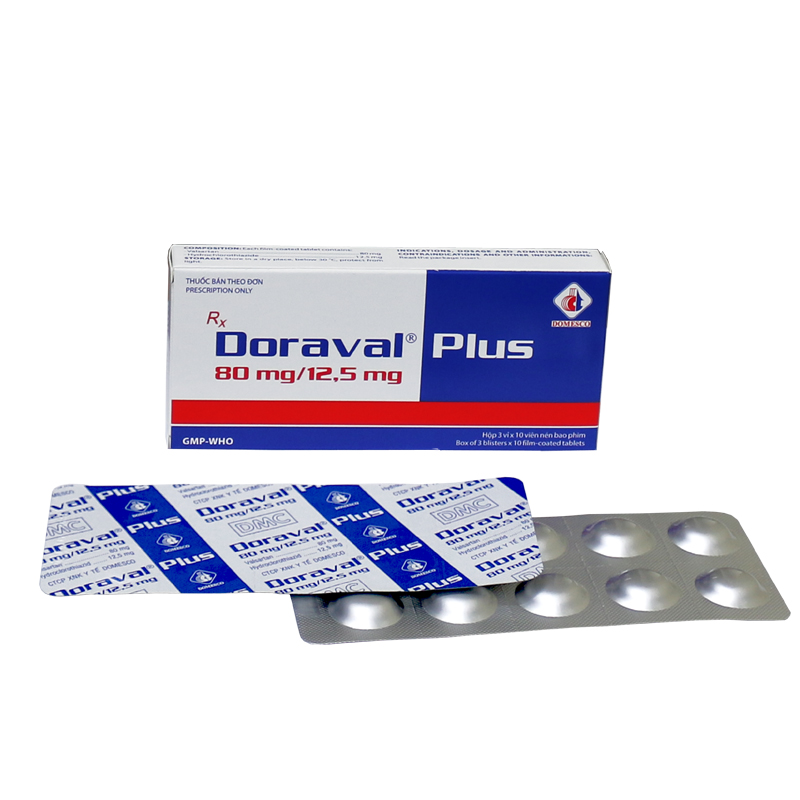 DORAVAL PLUS 80MG/ 12,5MG