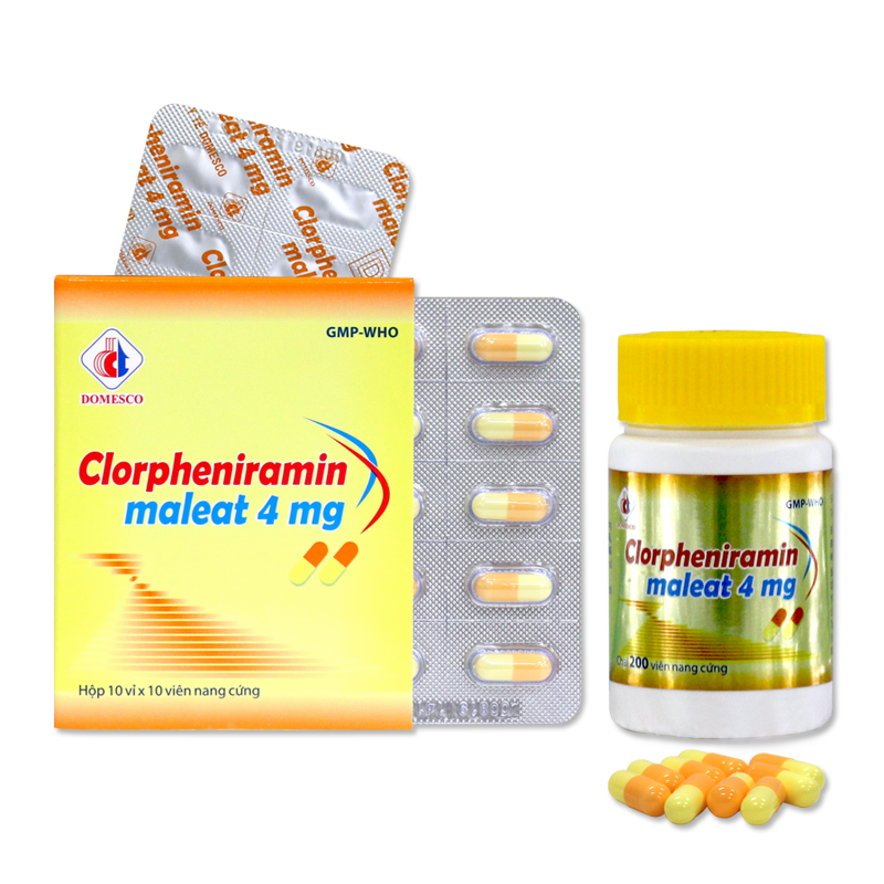 CLORPHENIRAMIN MALEAT 4MG (VIÊN NANG)