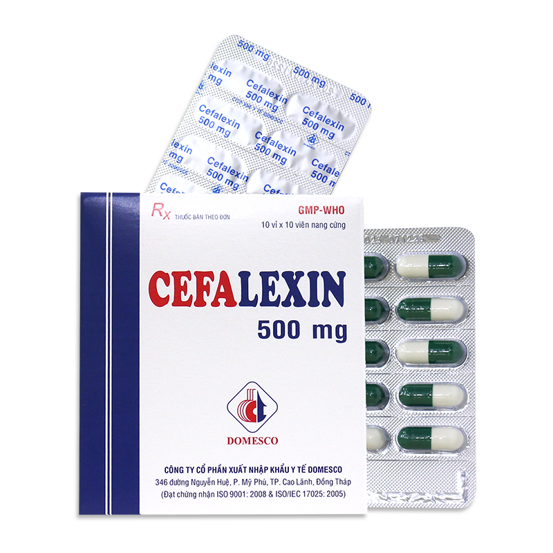 CEFALEXIN 500mg (XANH TRẮNG)