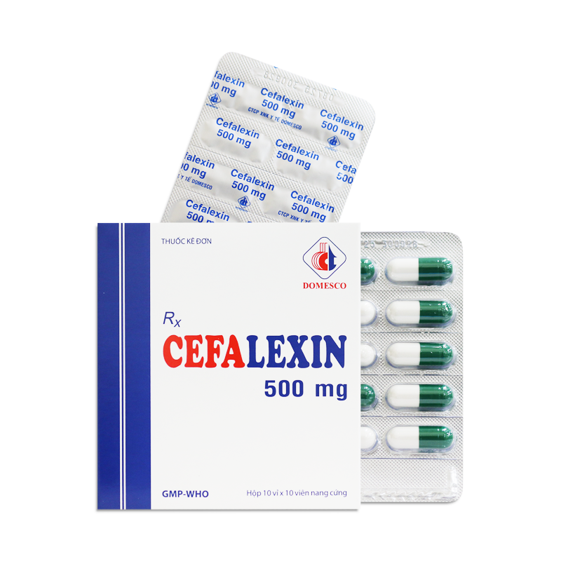 CEFALEXIN 500mg (XANH TRẮNG)