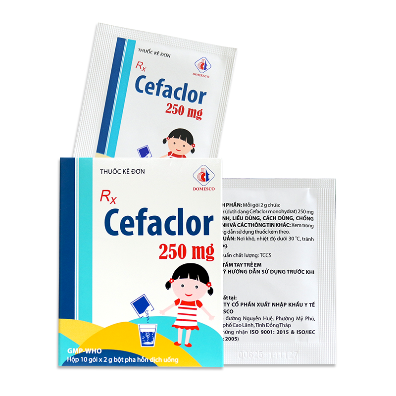 CEFACLOR 250mg (GÓI)