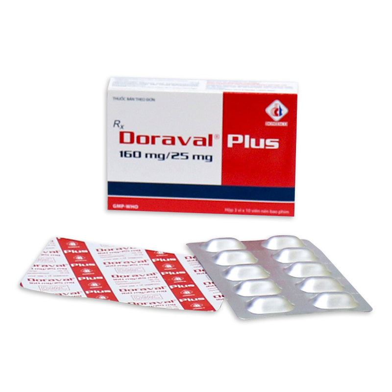 DORAVAL PLUS 160MG/ 25MG