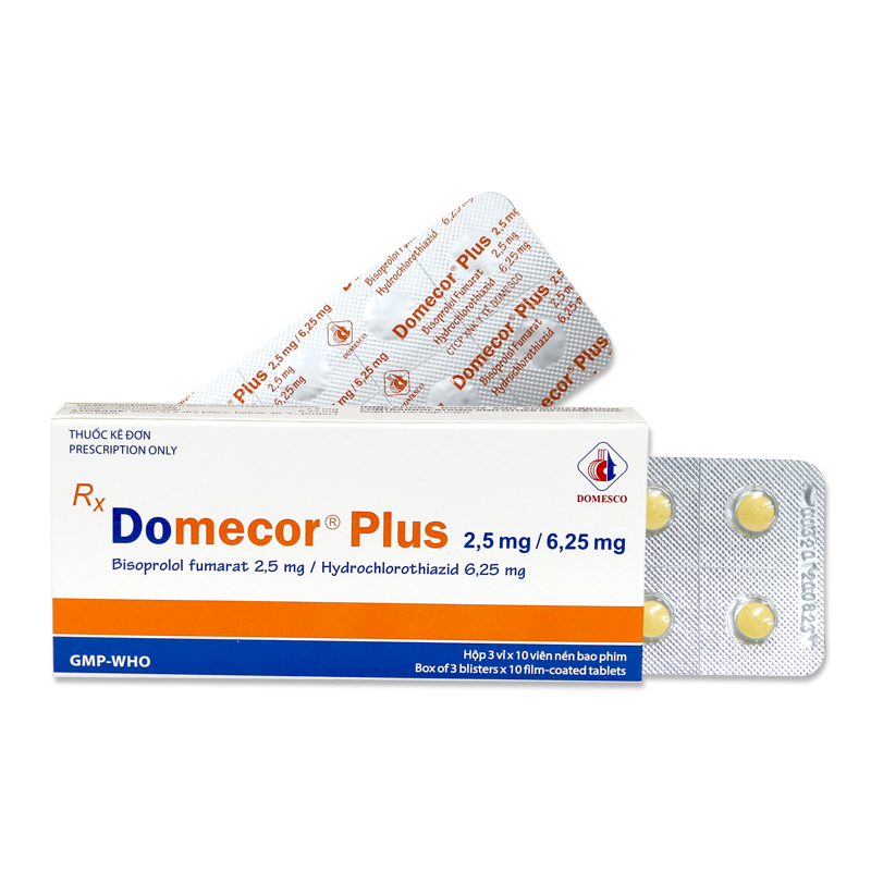 DOMECOR PLUS 2,5MG / 6,25MG