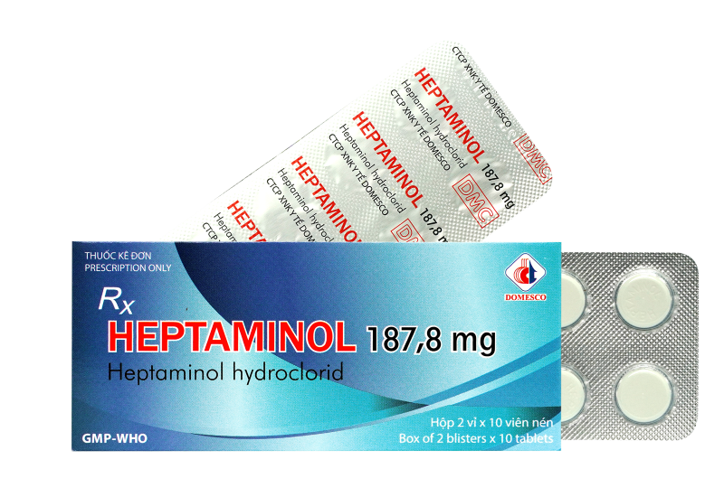 HEPTAMINOL 187,8MG