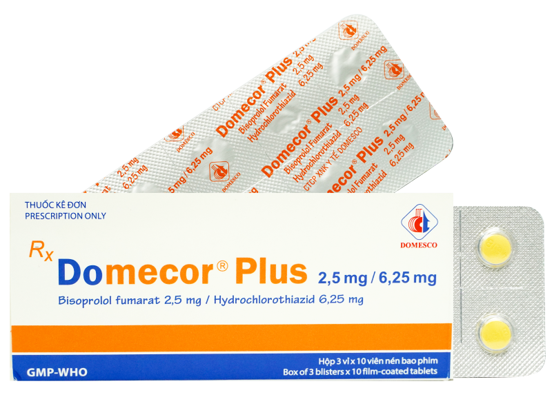 DOMECOR PLUS 2,5MG / 6,25MG